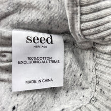 Load image into Gallery viewer, Boys Seed, navy stripe knitted cotton hooded cardigan, GUC, size 0,  