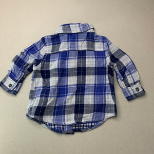 Boys Dymples, lightweight cotton long sleeve shirt, EUC, size 0,  