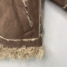 Load image into Gallery viewer, Boys Pumpkin Patch, faux fur lined, faux suede jacket, L: 31cm, EUC, size 0,  