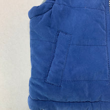 Load image into Gallery viewer, Boys Pumpkin Patch, reversible blue/grey vest, EUC, size 00,  