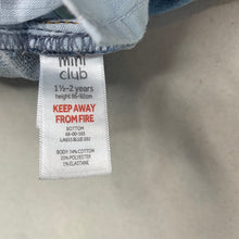 Load image into Gallery viewer, Boys Mini Club, knit stretch denim shorts, adjustable, FUC, size 2,  