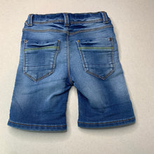 Load image into Gallery viewer, Boys Mini Club, knit stretch denim shorts, adjustable, FUC, size 2,  
