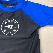 Load image into Gallery viewer, Boys Wave Zone, short sleeve rashie / swim top, GUC, size 2,  