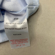 Load image into Gallery viewer, Boys MINTINI BABY, blue cotton bodysuit / romper, football, EUC, size 000,  