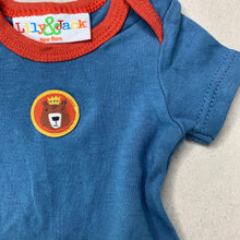 Load image into Gallery viewer, Boys Lily &amp; Jack, blue cotton bodysuit / romper, EUC, size 0000,  