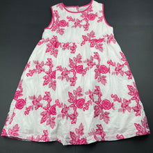 Load image into Gallery viewer, Girls Collette Dinnigan Enfant, lined embroidered floral cotton dress, GUC, size 8, L: 63cm