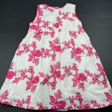 Load image into Gallery viewer, Girls Collette Dinnigan Enfant, lined embroidered floral cotton dress, GUC, size 8, L: 63cm