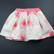 Load image into Gallery viewer, Girls Fanapal, cotton lined floral skirt, elasticated, L: 27cm, GUC, size 4-5,  