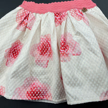 Load image into Gallery viewer, Girls Fanapal, cotton lined floral skirt, elasticated, L: 27cm, GUC, size 4-5,  