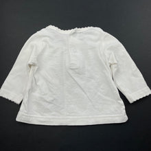 Load image into Gallery viewer, Girls Sprout, white long sleeve t-shirt / top, FUC, size 000,  