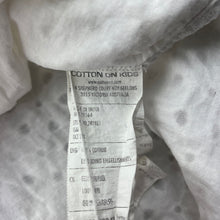 Load image into Gallery viewer, Girls Cotton On, lined broderie cotton ruffle dress, FUC, size 6, L: 62cm