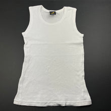 Load image into Gallery viewer, Boys Tilt, white cotton singlet / tank top, GUC, size 12,  