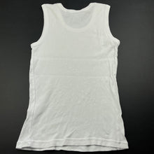Load image into Gallery viewer, Boys Tilt, white cotton singlet / tank top, GUC, size 12,  