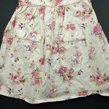 Load image into Gallery viewer, Girls floral, lightweight cotton summer dress, armpit to armpit: 21cm, GUC, size 00, L: 40cm
