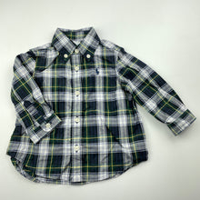 Load image into Gallery viewer, Boys Ralph Lauren, lightweight cotton long sleeve shirt, EUC, size 6 months,  