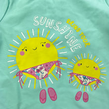 Load image into Gallery viewer, Girls Dymples, short sleeve rashie / swim top, FUC, size 1,  