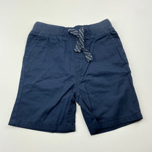 Load image into Gallery viewer, Boys Target, navy cotton shorts, elasticated, NEW, size 2,  