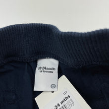 Load image into Gallery viewer, Boys Target, navy cotton shorts, elasticated, NEW, size 2,  