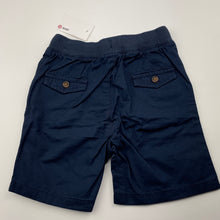 Load image into Gallery viewer, Boys Target, navy cotton shorts, elasticated, NEW, size 2,  