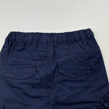 Load image into Gallery viewer, Boys Dymples, navy cotton cargo shorts, adjustable, EUC, size 2,  