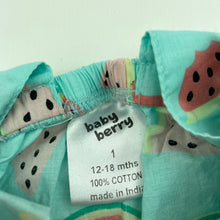 Load image into Gallery viewer, Girls Baby Berry, lightweight cotton summer romper, EUC, size 1,  