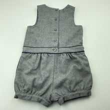 Load image into Gallery viewer, Girls JANIE AND JACK, grey wool blend overalls / shortalls, FUC, size 2,  