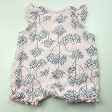 Load image into Gallery viewer, Girls Baby Berry, floral cotton romper, FUC, size 000,  