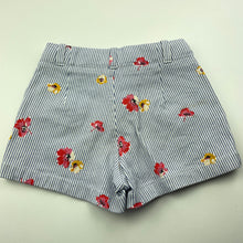 Load image into Gallery viewer, Girls T-Rad Kids, striped floral shorts, adjustable, FUC, size 2,  
