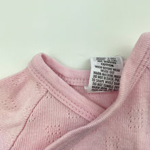 Load image into Gallery viewer, Girls Bonds, pink pointelle cotton coverall  romper, FUC, size 0000,  