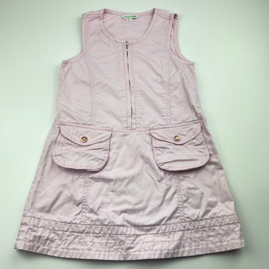 Girls Bossini Kids, pink cotton casual dress, FUC, size 6, L: 59cm