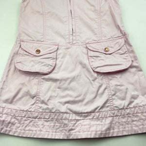Girls Bossini Kids, pink cotton casual dress, FUC, size 6, L: 59cm