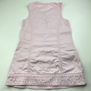 Girls Bossini Kids, pink cotton casual dress, FUC, size 6, L: 59cm