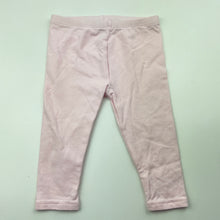 Load image into Gallery viewer, Girls Target, pink stretchy leggings, elasticated, GUC, size 0,  