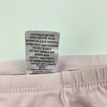 Load image into Gallery viewer, Girls Target, pink stretchy leggings, elasticated, GUC, size 0,  