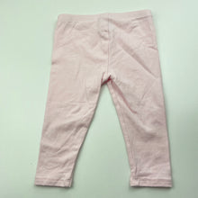 Load image into Gallery viewer, Girls Target, pink stretchy leggings, elasticated, GUC, size 0,  
