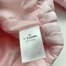 Load image into Gallery viewer, Girls Target, pink quilted jacket / coat, L: 31cm, EUC, size 00,  