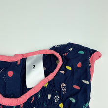 Load image into Gallery viewer, Girls Target, navy playsuit / romper, GUC, size 2,  