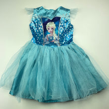 Load image into Gallery viewer, Girls Disney, Frozen Elsa party dress, armpit to armpit: 26cm, GUC, size 1-3, L: 50cm