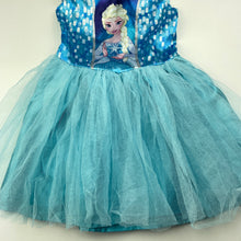 Load image into Gallery viewer, Girls Disney, Frozen Elsa party dress, armpit to armpit: 26cm, GUC, size 1-3, L: 50cm