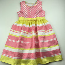 Load image into Gallery viewer, Girls Kids Wear, lined lightweight party dress, GUC, size 4, L: 61cm