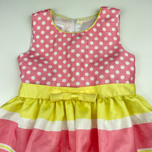 Load image into Gallery viewer, Girls Kids Wear, lined lightweight party dress, GUC, size 4, L: 61cm