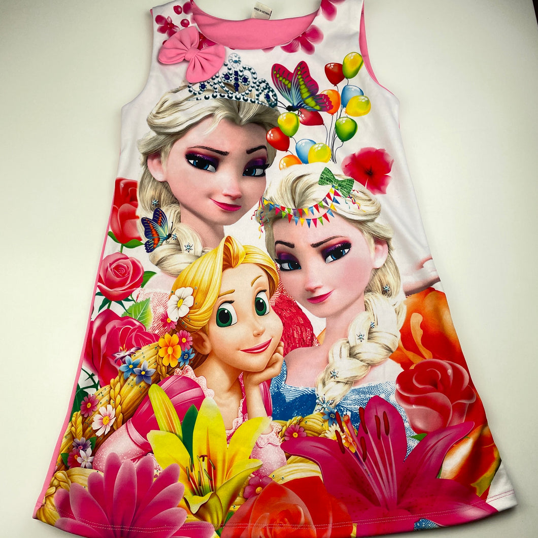 Girls New Fashion, Disney Princess party dress, armpit to armpit: 38cm, EUC, size 10-12, L: 70cm