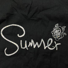 Load image into Gallery viewer, Girls CARALINA, black casual summer dress, armpit to armpit: 33cm, NEW, size 7-8, L: 71cm
