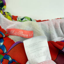 Load image into Gallery viewer, Girls Miss Brum, colourful lightweight asymmetrical top, FUC, size 4,  
