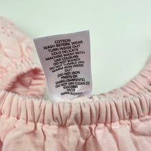 Load image into Gallery viewer, Girls Target, pink cotton top, broderie trim, GUC, size 8,  