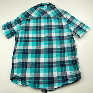 Boys Urban Supply, checked cotton short sleeve shirt, GUC, size 7,  