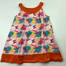 Load image into Gallery viewer, Girls Disney, Minnie Mouse cotton casual dress, GUC, size 2, L: 42cm