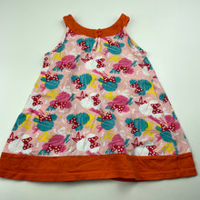 Load image into Gallery viewer, Girls Disney, Minnie Mouse cotton casual dress, GUC, size 2, L: 42cm