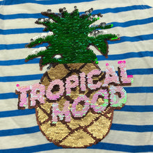 Load image into Gallery viewer, Girls Next, cotton flip sequin summer top, EUC, size 5,  