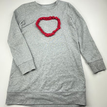 Load image into Gallery viewer, Girls GAP, grey marle casual sweater dress, GUC, size 10, L: 66cm